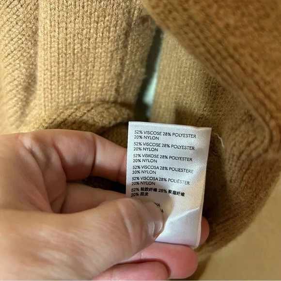 Maeve (Anthropologie) Camel Oversized Sweater Small - Picture 6 of 8